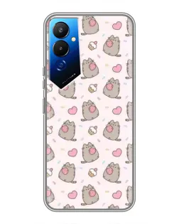 Чехол для TECNO POVA 4 (LG7n) с картинкой «Пушин и сладости»