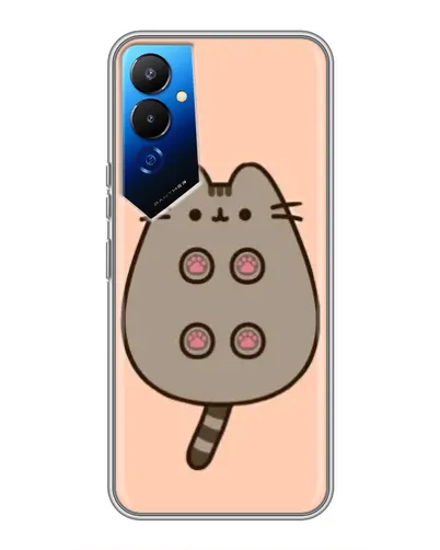 Чехол для TECNO POVA 4 (LG7n) с картинкой «Пушин пузиком кверху» Чехол для TECNO POVA 4 (LG7n) с картинкой «Пушин пузиком кверху»