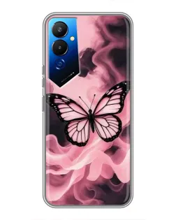Чохол для TECNO POVA 4 (LG7n) з картинкою «Метелик у диму»
