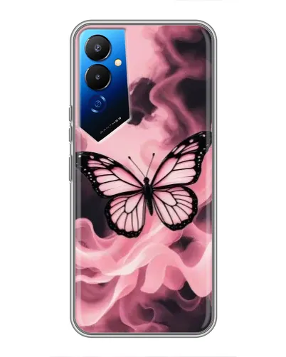 Чохол для TECNO POVA 4 (LG7n) з картинкою «Метелик у диму»