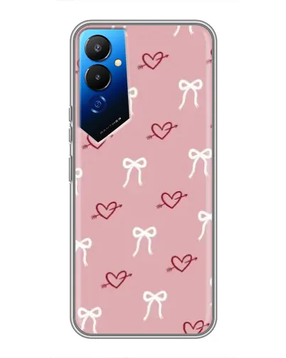 Чохол для TECNO POVA 4 (LG7n) з картинкою «Серця та банти» Чохол для TECNO POVA 4 (LG7n) з картинкою «Серця та банти»