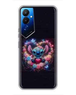 Чохол для TECNO POVA 4 (LG7n) з картинкою «Stitch у квітах» Чохол для TECNO POVA 4 (LG7n) з картинкою «Stitch у квітах»