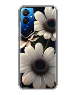 Чехол для TECNO POVA 4 (LG7n) с картинкой «Белые маргаритки макро»