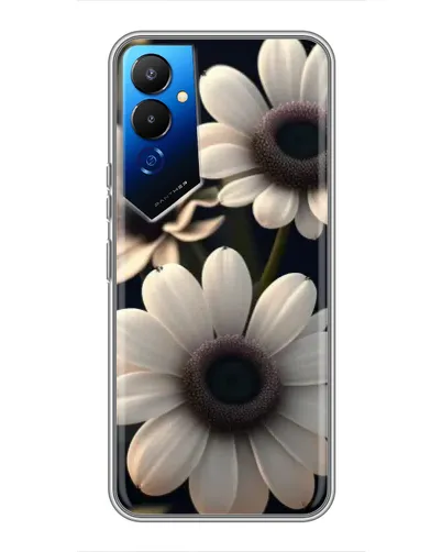 Чехол для TECNO POVA 4 (LG7n) с картинкой «Белые маргаритки макро»