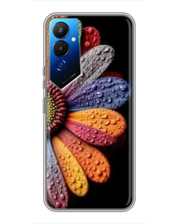Чехол для TECNO POVA 4 (LG7n) с картинкой «Радужный цветок»