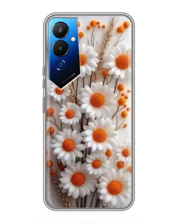 Чехол для TECNO POVA 4 (LG7n) с картинкой «Белые сухоцветы»