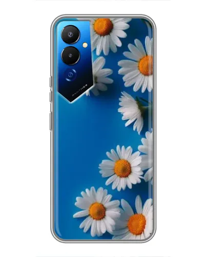 Чехол для TECNO POVA 4 (LG7n) с картинкой «Белоснежные маргаритки»