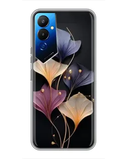 Чехол для TECNO POVA 4 (LG7n) с картинкой «Лиловые цветы грации»