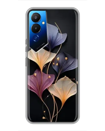 Чехол для TECNO POVA 4 (LG7n) с картинкой «Лиловые цветы грации»