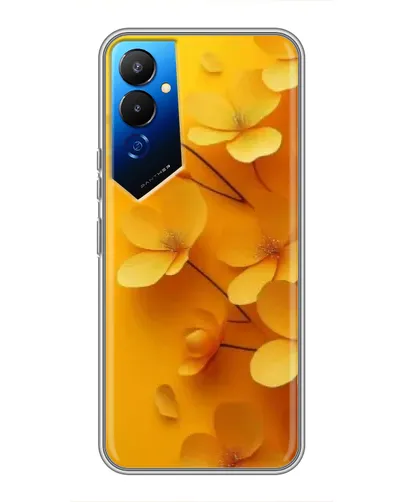 Чехол для TECNO POVA 4 (LG7n) с картинкой «Золотые лепестки»