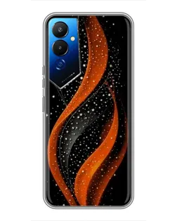 Чехол для TECNO POVA 4 (LG7n) с картинкой «Огненная звездная волна»