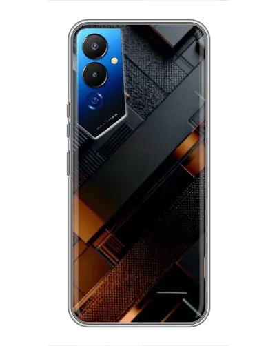 Чохол для TECNO POVA 4 (LG7n) з картинкою «Чорні геометричні блоки» Чохол для TECNO POVA 4 (LG7n) з картинкою «Чорні геометричні блоки»