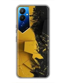 Чохол для TECNO POVA 4 (LG7n) з картинкою «Золоті уламки геометрії»