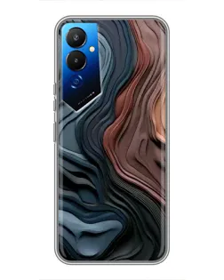 Чохол для TECNO POVA 4 (LG7n) з картинкою «Кольорові хвилі каньйону»
