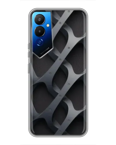 Чохол для TECNO POVA 4 (LG7n) з картинкою «Об'ємне сіре плетіння» Чохол для TECNO POVA 4 (LG7n) з картинкою «Об'ємне сіре плетіння»