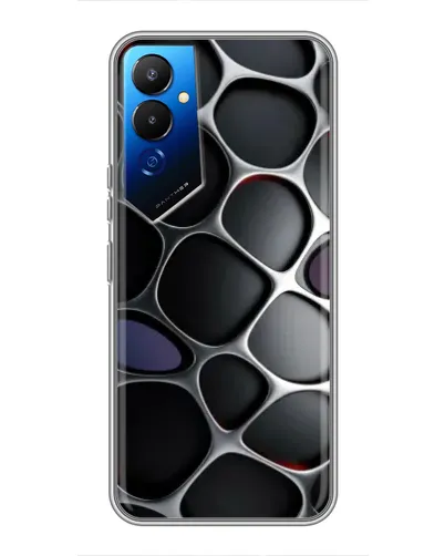 Чохол для TECNO POVA 4 (LG7n) з картинкою «Об'ємна темна решітка» Чохол для TECNO POVA 4 (LG7n) з картинкою «Об'ємна темна решітка»