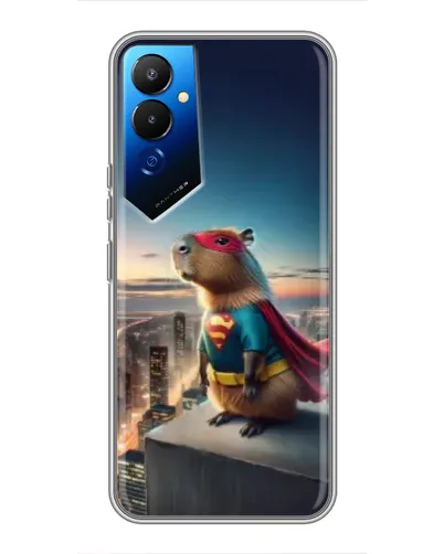 Чехол для TECNO POVA 4 (LG7n) с картинкой «Капи-мен супергерой»