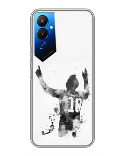 Чехол для TECNO POVA 4 (LG7n) с картинкой «Messi ART»