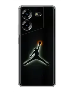 Чехол для TECNO POVA 5 (LG7n) с картинкой «Jordan Gradient Logo» Чехол для TECNO POVA 5 (LG7n) с картинкой «Jordan Gradient Logo»