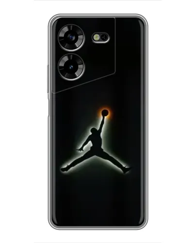 Чехол для TECNO POVA 5 (LG7n) с картинкой «Jordan Gradient Logo»