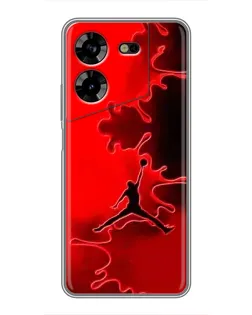 Чехол для TECNO POVA 5 (LG7n) с картинкой «Jordan Red Smoke»