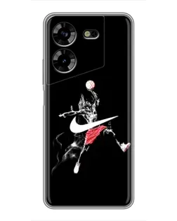 Чехол для TECNO POVA 5 (LG7n) с картинкой «Jordan Jumpman»