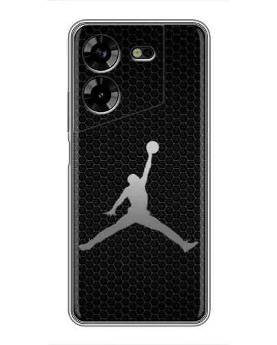 Чехол для TECNO POVA 5 (LG7n) с картинкой «Jordan Dark Carbon»