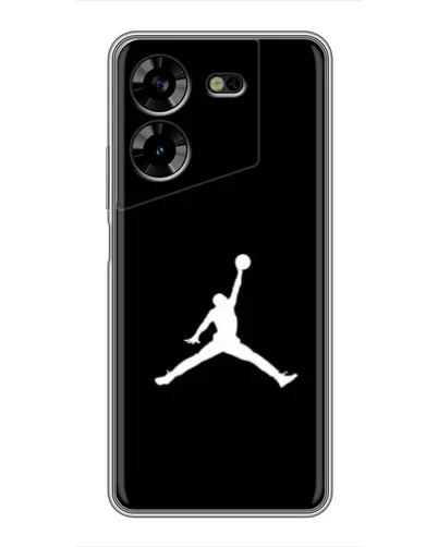 Чехол для TECNO POVA 5 (LG7n) с картинкой «Jordan Silhouette»