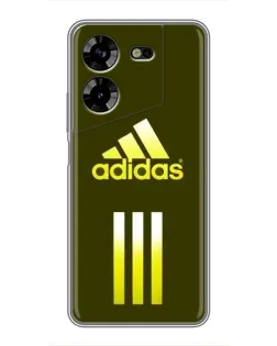 Чехол для TECNO POVA 5 (LG7n) с картинкой «Оливковый градиент Adidas»