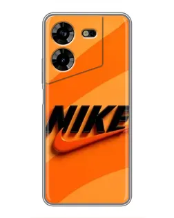 Чехол для TECNO POVA 5 (LG7n) с картинкой «Оранжевый драйв Nike» Чехол для TECNO POVA 5 (LG7n) с картинкой «Оранжевый драйв Nike»