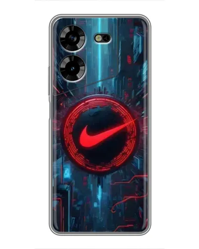 Чехол для TECNO POVA 5 (LG7n) с картинкой «Техногенный стиль Nike»