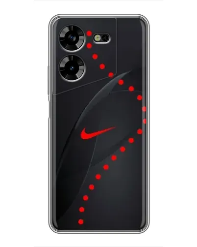 Чехол для TECNO POVA 5 (LG7n) с картинкой «Абстрактный дизайн Nike»