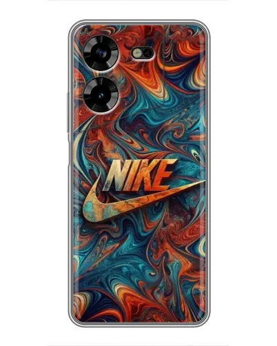 Чехол для TECNO POVA 5 (LG7n) с картинкой «Nike в абстракции»
