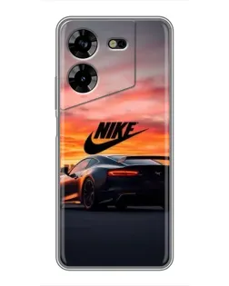 Чехол для TECNO POVA 5 (LG7n) с картинкой «Nike и суперкар»