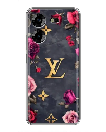 Чохол для TECNO POVA 5 (LG7n) з картинкою «Квітковий Louis Vuitton»