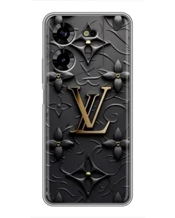 Чохол для TECNO POVA 5 (LG7n) з картинкою «Шкіряна текстура LV»