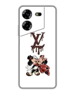 Чохол для TECNO POVA 5 (LG7n) з картинкою «LV та Міккі Маус»