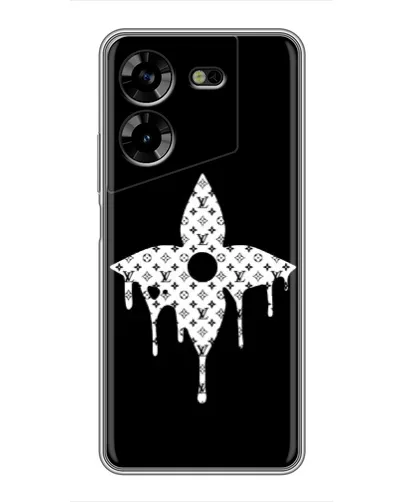 Чохол для TECNO POVA 5 (LG7n) з картинкою «Квіткова монограма»