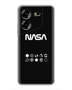 Чехол для TECNO POVA 5 (LG7n) с картинкой «NASA — технический принт»