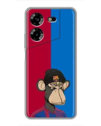 Чехол для TECNO POVA 5 (LG7n) с картинкой «Bored Ape — фанат Барсы»