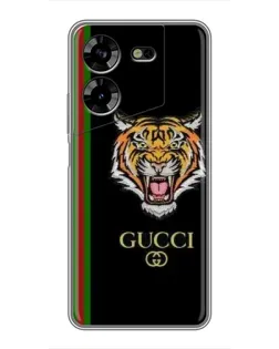Чехол для TECNO POVA 5 (LG7n) с картинкой «Тигр Gucci» Чехол для TECNO POVA 5 (LG7n) с картинкой «Тигр Gucci»