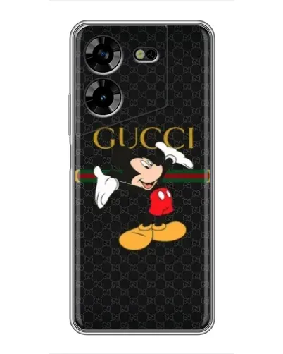 Чехол для TECNO POVA 5 (LG7n) с картинкой «Микки Маус Gucci»