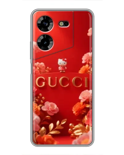 Чехол для TECNO POVA 5 (LG7n) с картинкой «Gucci — золотой сад»