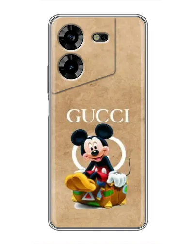 Чехол для TECNO POVA 5 (LG7n) с картинкой «Микки Маус Gucci — крафт»