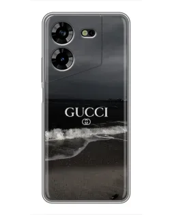 Чехол для TECNO POVA 5 (LG7n) с картинкой «Gucci — морской прибой»