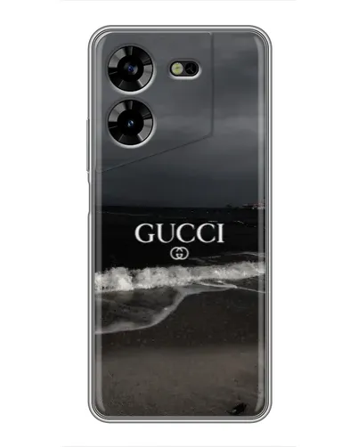 Чехол для TECNO POVA 5 (LG7n) с картинкой «Gucci — морской прибой»