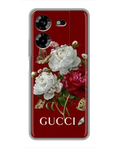 Чехол для TECNO POVA 5 (LG7n) с картинкой «Gucci —  сад»