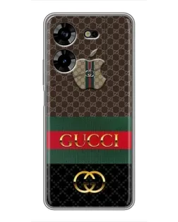 Чехол для TECNO POVA 5 (LG7n) с картинкой «Gucci — брендированный десерт»