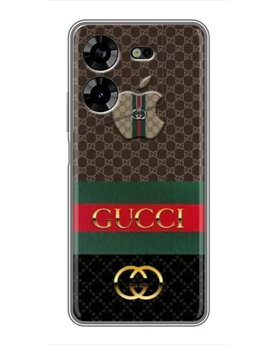 Чехол для TECNO POVA 5 (LG7n) с картинкой «Gucci — брендированный десерт»