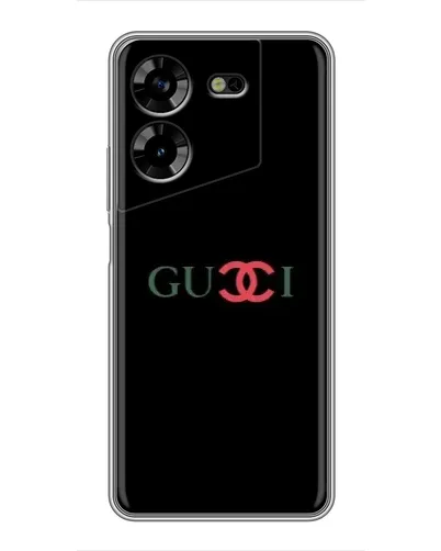 Чехол для TECNO POVA 5 (LG7n) с картинкой «Gucci — красный градиент»